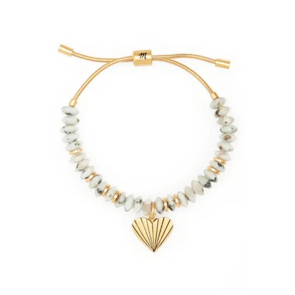 Madewell Etched Heart Slider Bracelet